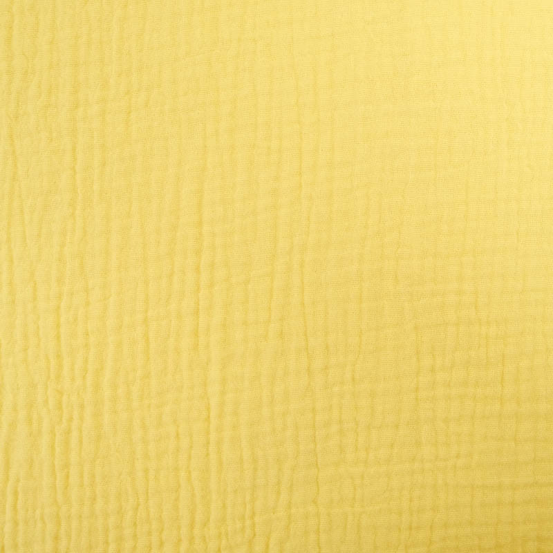 Double Gaze Unie Jaune Pastel - Maison Klem